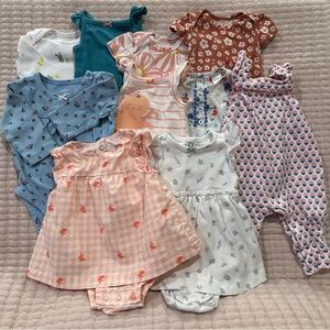 CARTER’S | Baby Girl Onesies BUNDLE | Size 3 months